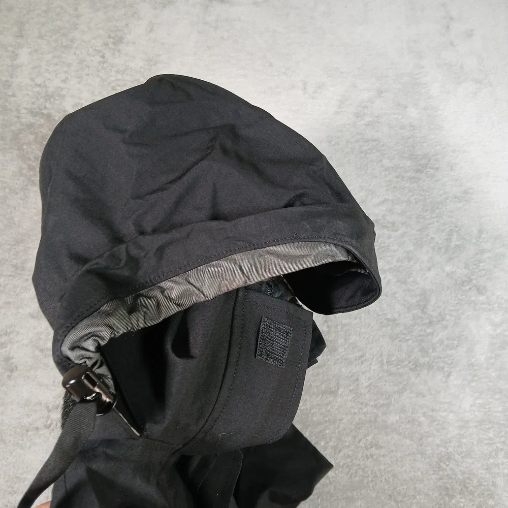 Cold Weather Parka Jacket Mens Large C-44 Gore-Tex Black Hooded Military